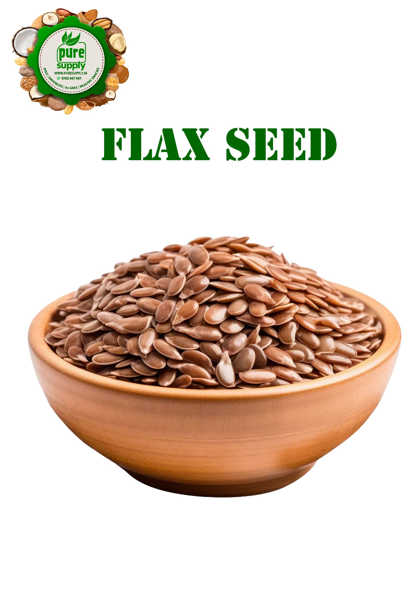 Flax Seeds view 2