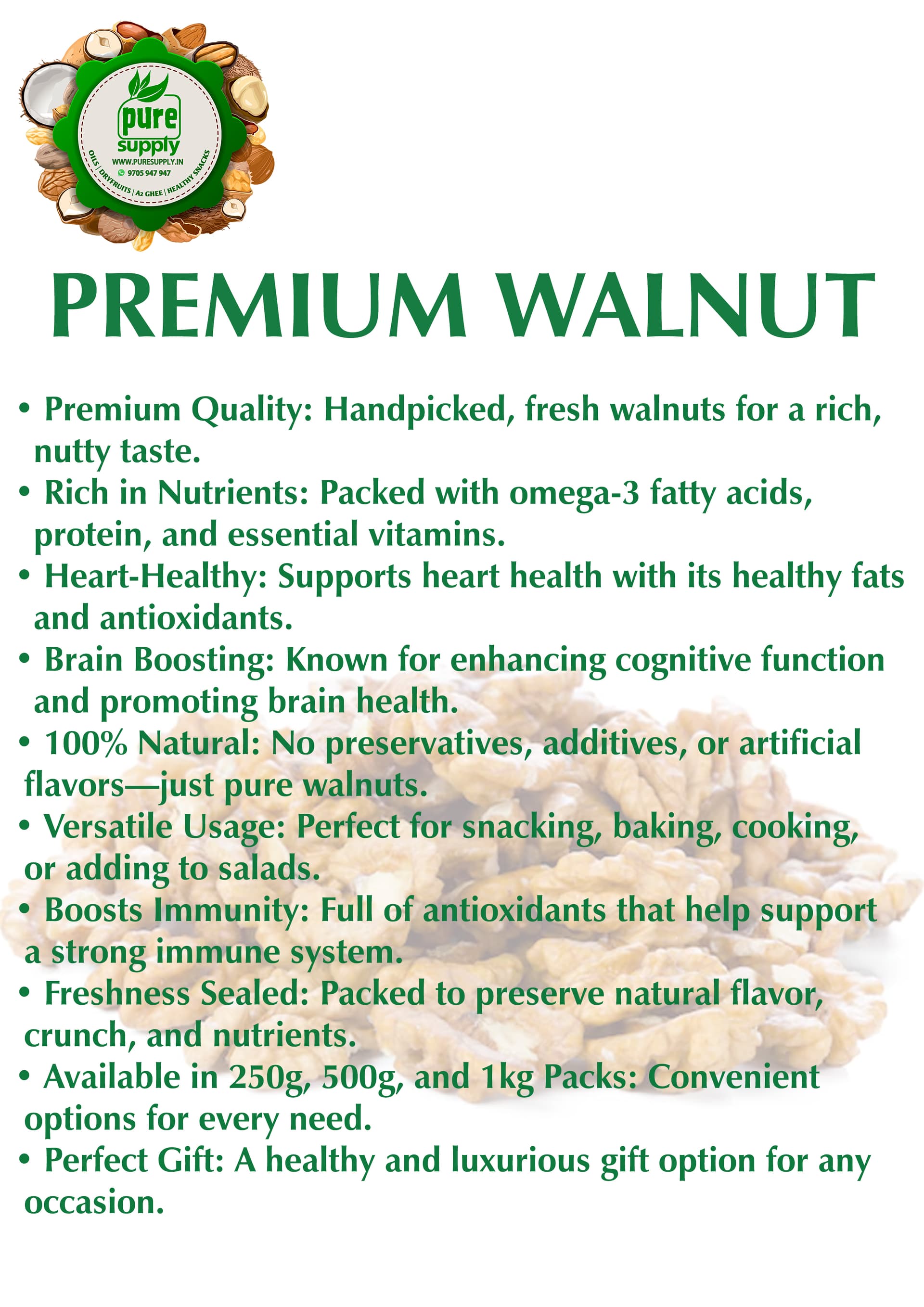 Walnuts ( Premium White) view 3