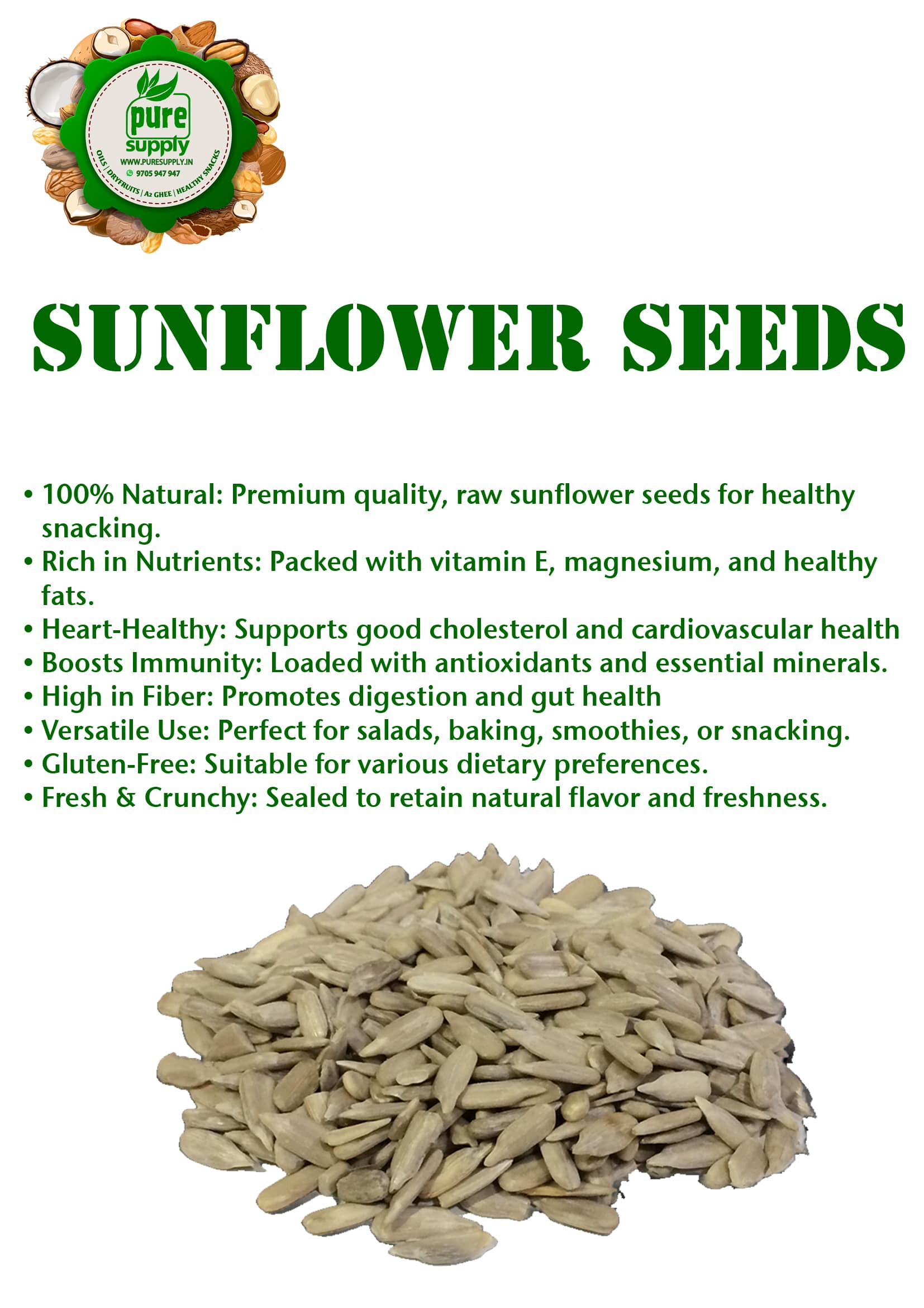 Sunflower Seeds view 3