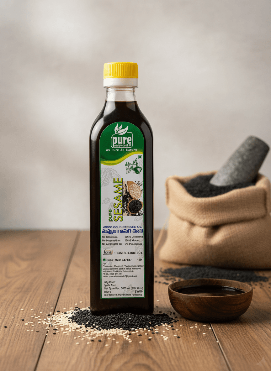 Black Sesame Cold Press Oil view 2