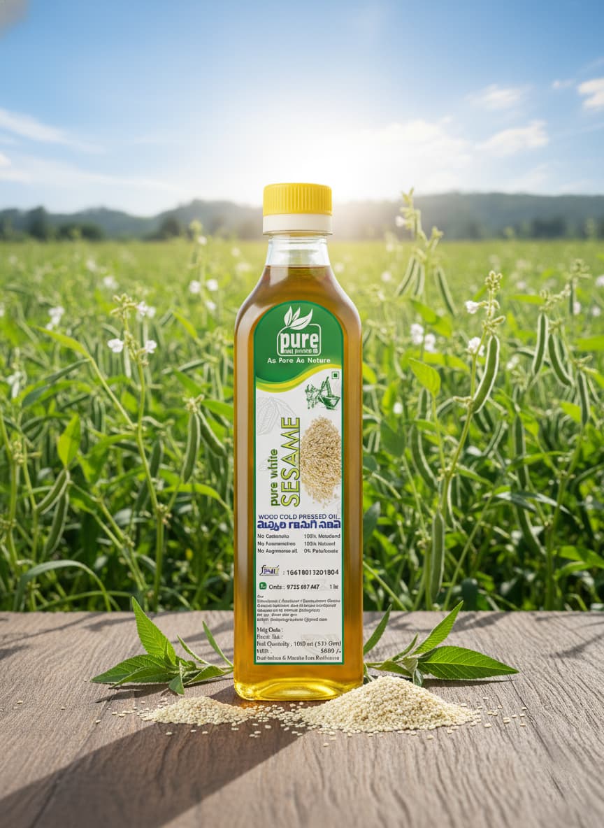 White Sesame Cold Press Oil view 2